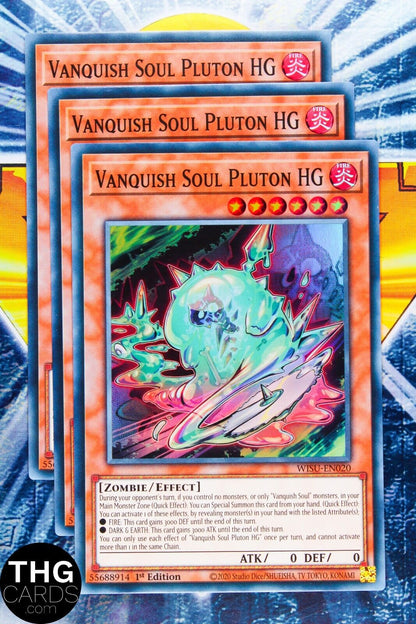 Vanquish Soul Pluton HG WISU-EN020 1st Edition Super Rare Yugioh Card Playset