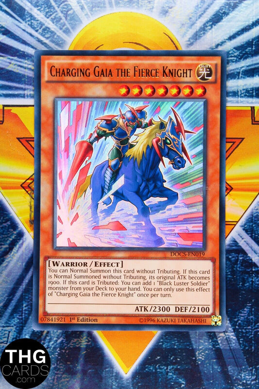 Charging Gaia The Fierce Knight DOCS-EN019 1st Edition Ultra Rare Yugioh Card