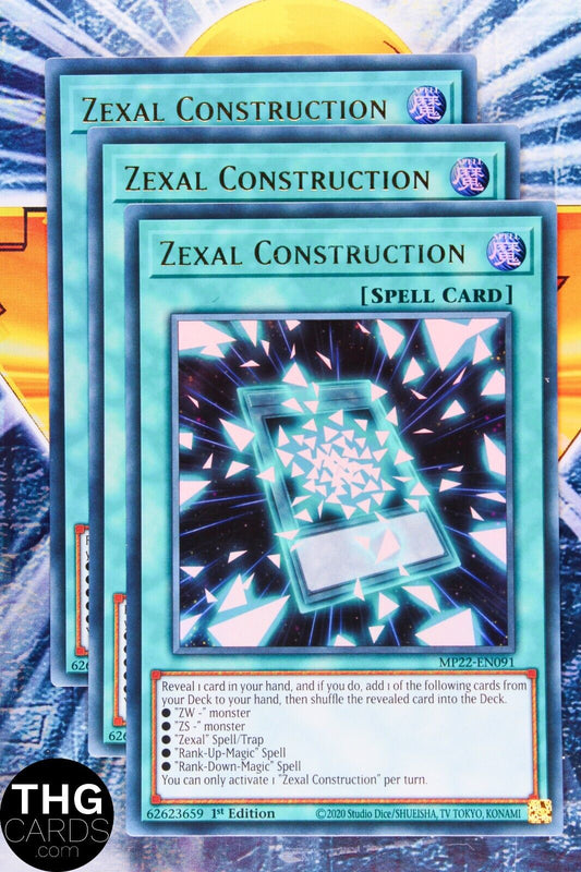 Zexal Construction MP22-EN091 1st Edition Ultra Rare Yugioh Card Playset