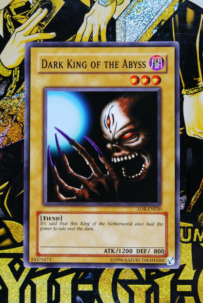 Dark King of the Abyss LOB-EN020 Common Yugioh Card NM