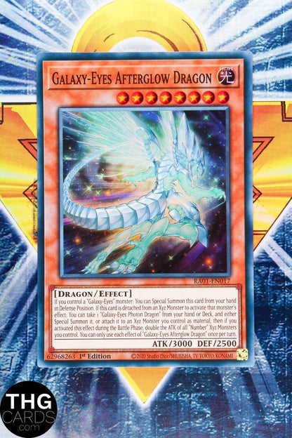 Galaxy-Eyes Afterglow Dragon RA01-EN017 1st Ed Super Rare Yugioh Card Playset