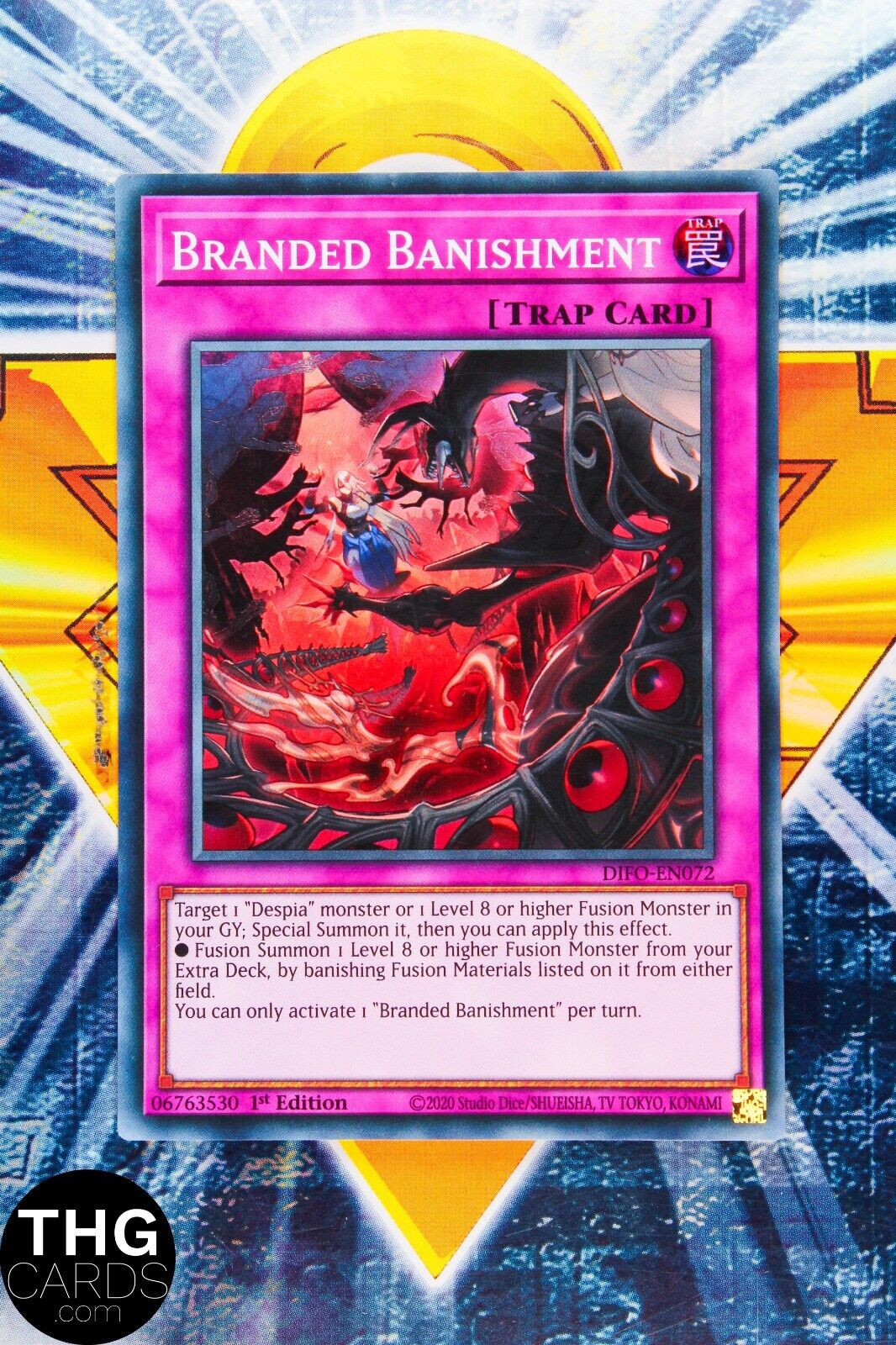 Branded Banishment DIFO-EN072 1st Edition Super Rare Yugioh Card