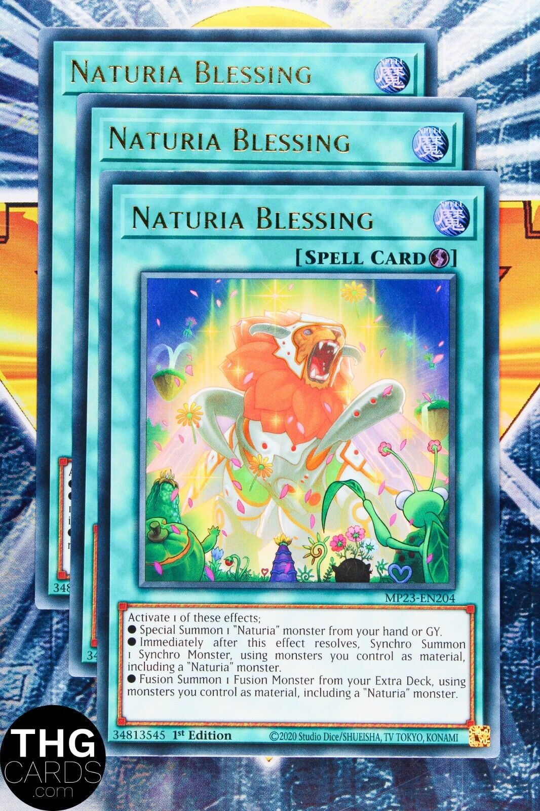 Naturia Blessing MP23-EN204 1st Edition Ultra Rare Yugioh Card Playset