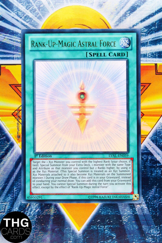 Rank-Up-Magic Astral Force LVAL-EN059 1st Edition Ultra Rare Yugioh Card