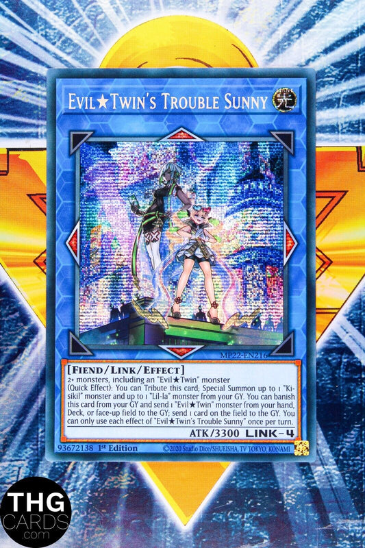 Evil˜†Twin's Trouble Sunny MP22-EN216 1st Edition Secret Rare Yugioh Card