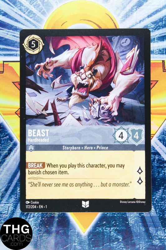 Beast, Hardheaded 172/204 Non Foil Uncommon Lorcana First Chapter Card