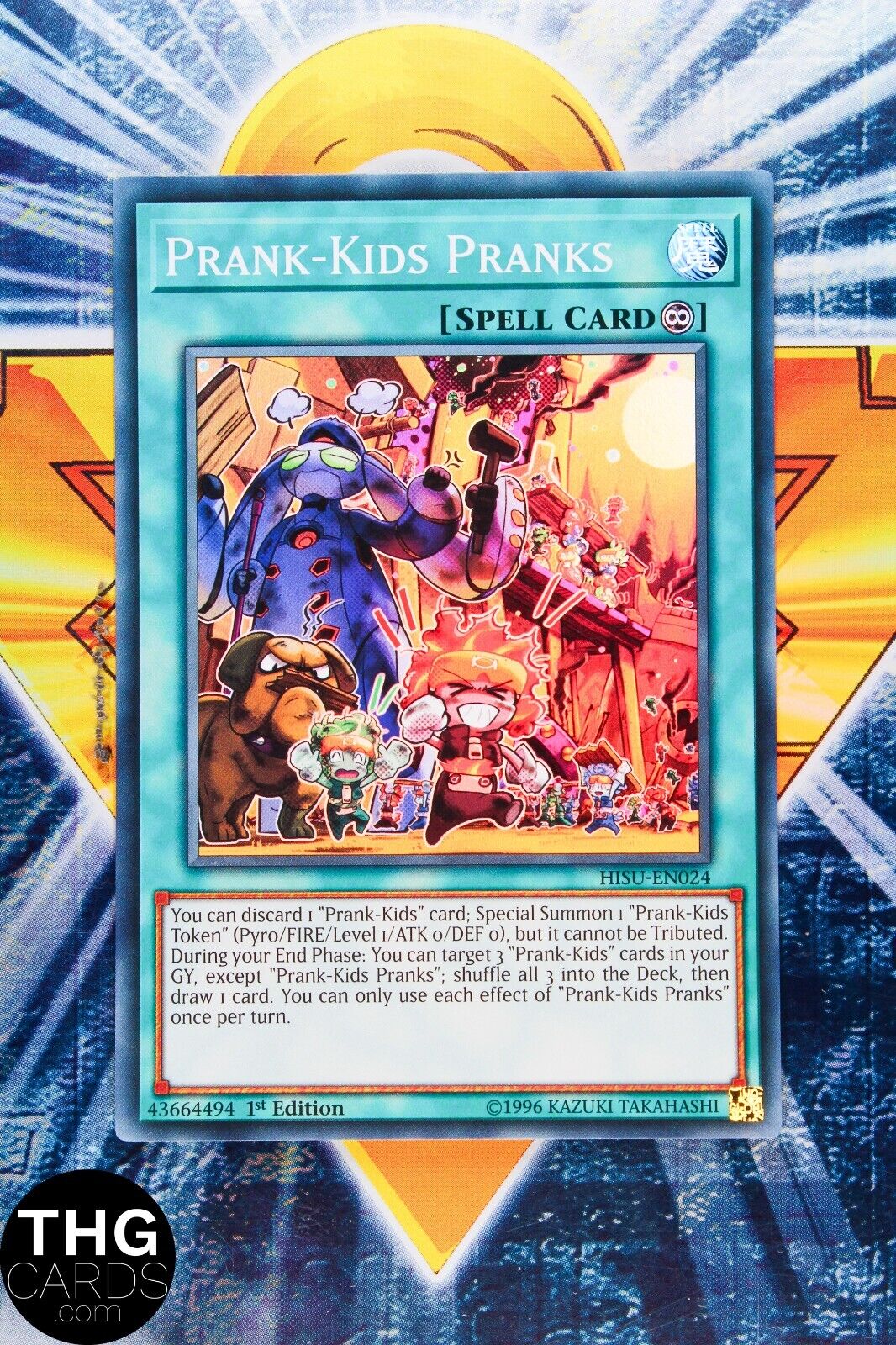 Prank-Kids Pranks HISU-EN024 1st Edition Super Rare Yugioh Card