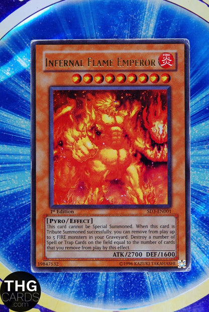 Infernal Flame Emperor SD3-EN001 1st Edition Ultra Rare Yugioh Card 1