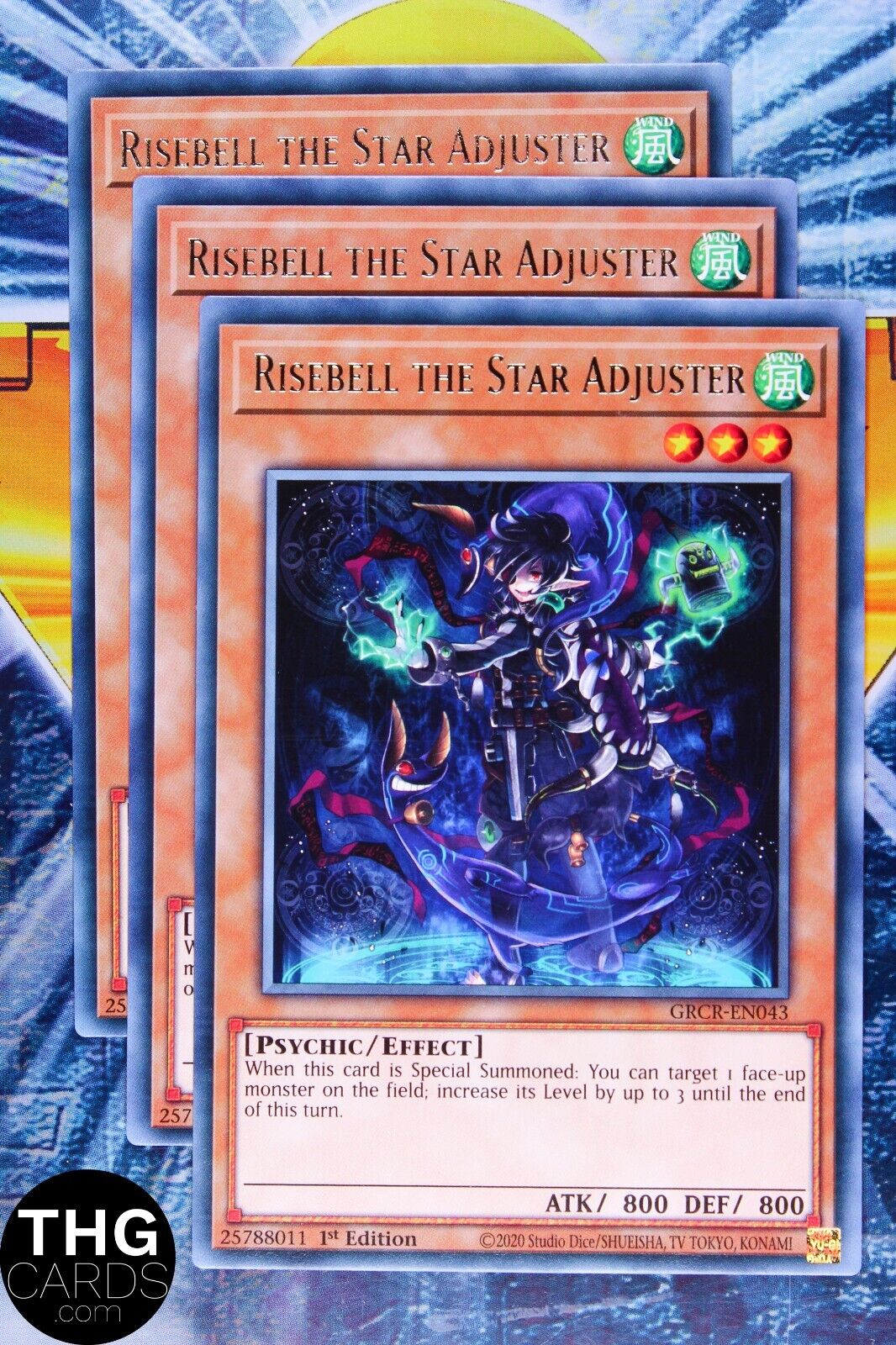 Risebell the Star Adjuster GRCR-EN043 1st Edition Rare Yugioh Card Playset