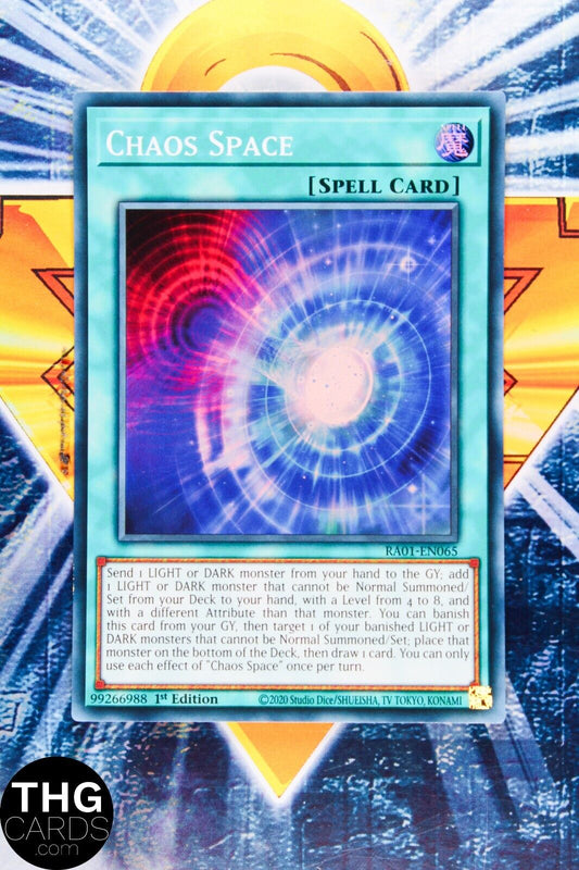 Chaos Space RA01-EN065 1st Edition Super Rare Yugioh Card