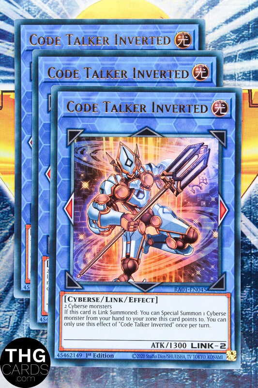 Code Talker Inverted RA01-EN045 1st Ed Ultra Rare Yugioh Card PLAYSET