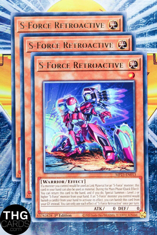 S-Force Retroactive MP23-EN013 1st Edition Rare Yugioh Card Playset