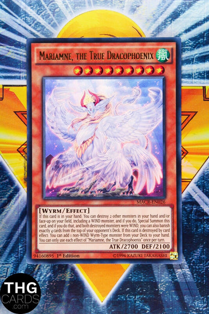 Mariamne the True Dracophoenix MACR-EN026 1st Edition Ultra Rare Yugioh Card