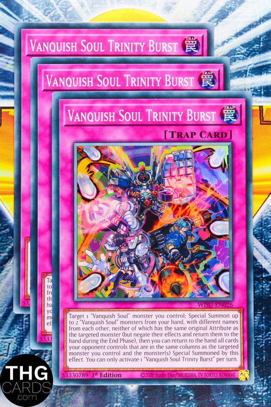 Vanquish Soul Trinity Burst WISU-EN026 1st Ed Super Rare Yugioh Card Playset