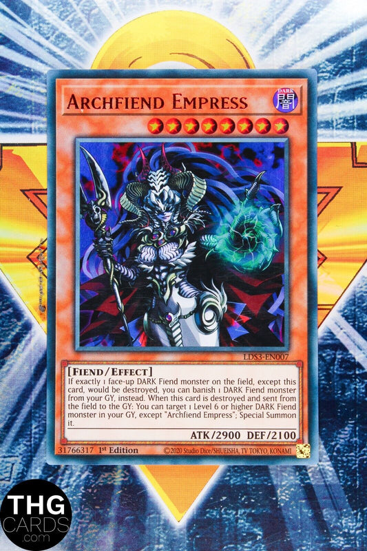 Archfiend Empress LDS3-EN007 1st Edition Red Ultra Rare Yugioh Card