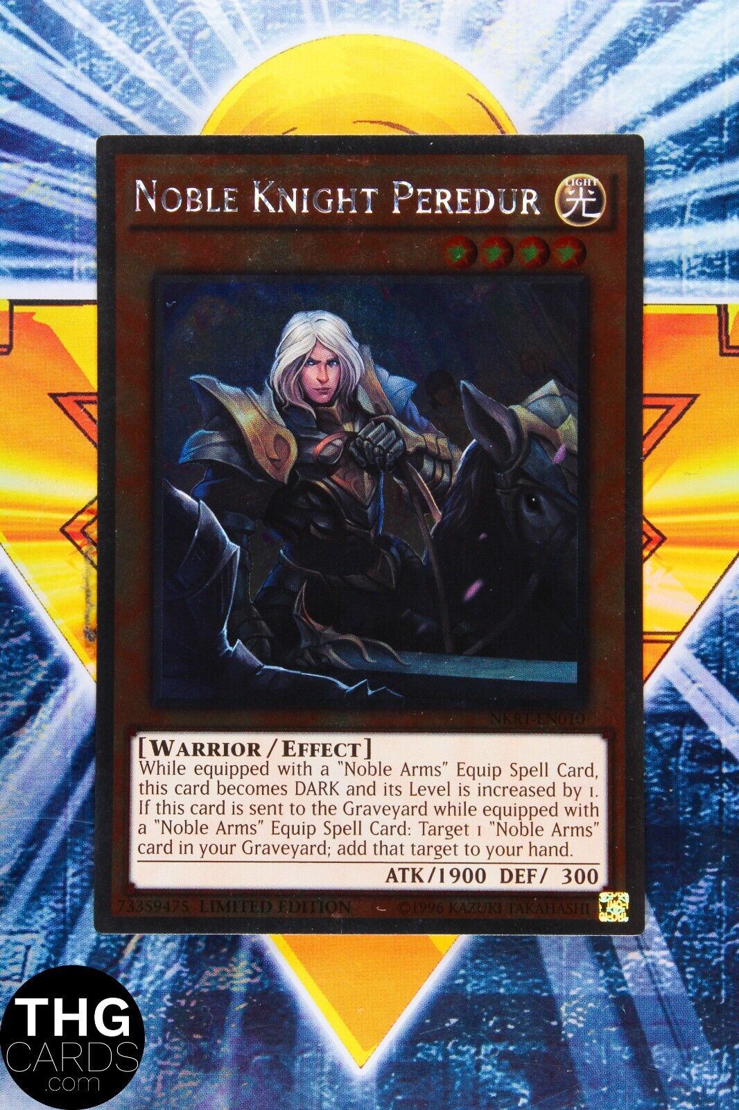 Noble Knight Peredur NKRT-EN006 Platinum Ultra Rare Yugioh Card