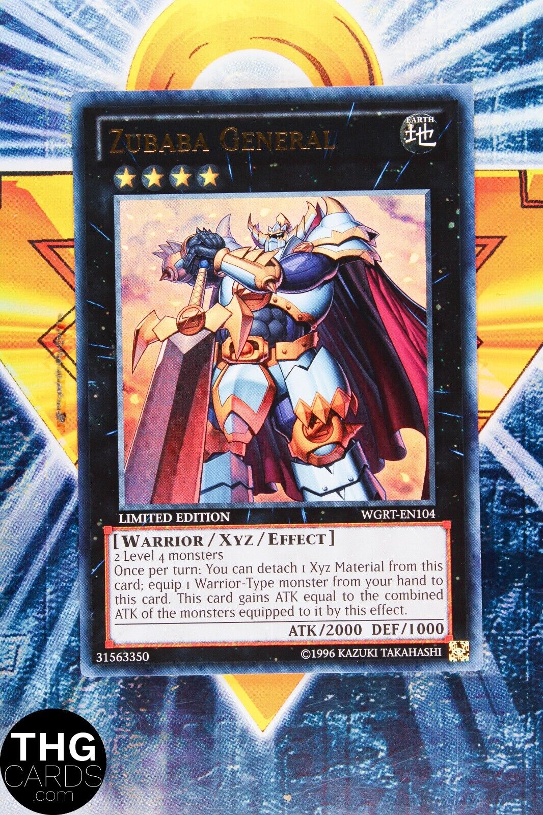 Zubaba General WGRT-EN104 Limited Edition Ultra Rare Yugioh Card