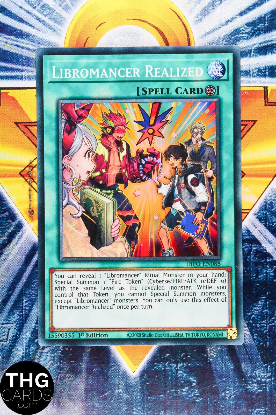 Libromancer Realized DIFO-EN088 1st Edition v Yugioh Card