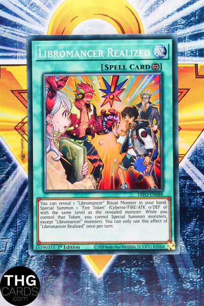 Libromancer Realized DIFO-EN088 1st Edition v Yugioh Card