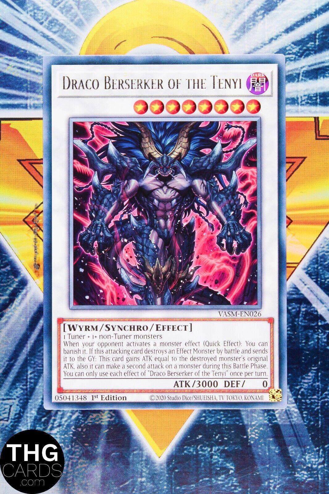 Draco Berserker of the Tenyi VASM-EN026 1st Edition Rare Yugioh Card Playset