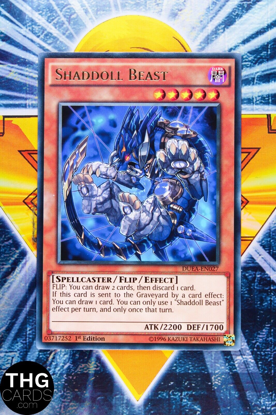 Shaddoll Beast DUEA-EN027 1st Edition Rare Yugioh Card