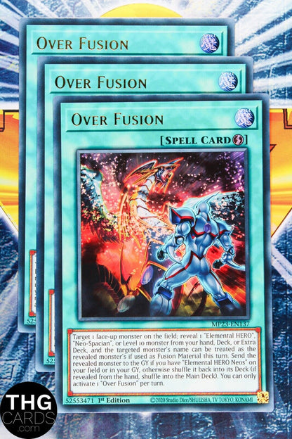 Over Fusion MP23-EN137 1st Edition Ultra Rare Yugioh Card Playset