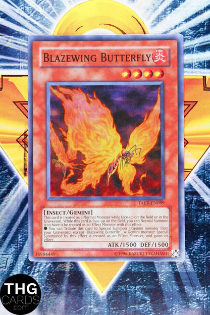 Blazewing Butterfly TAEV-EN089 Super Rare Yugioh Card