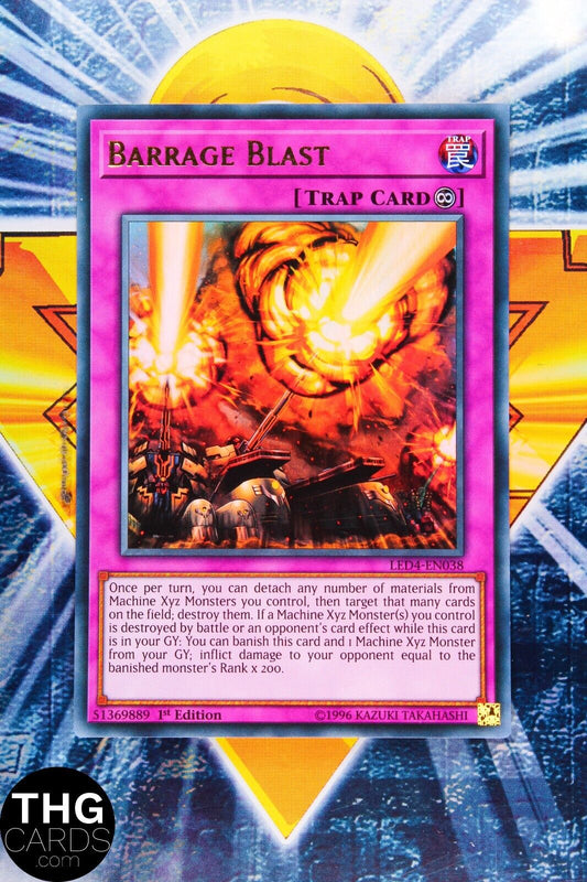 Barrage Blast LED4-EN038 1st Edition Ultra Rare Yugioh Card