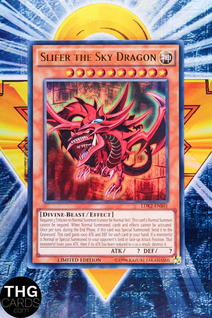 Slifer the Sky Dragon LDK2-ENS01 Limited Edition Ultra Rare Yugioh Card