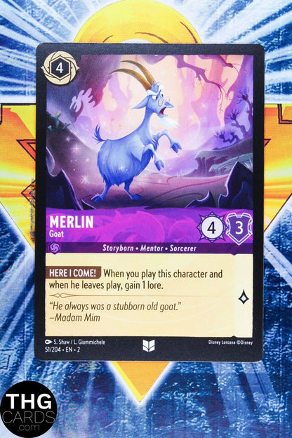 Merlin, Goat 51/204 Uncommon Lorcana Rise of Floodborn Card