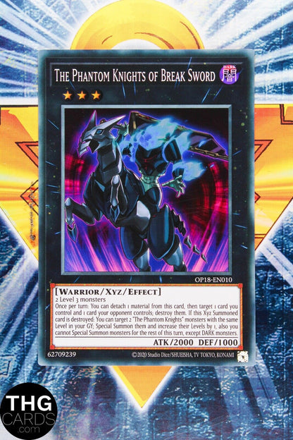 The Phantom Knights Of Break Sword OP18-EN010 Super Rare Yugioh Card