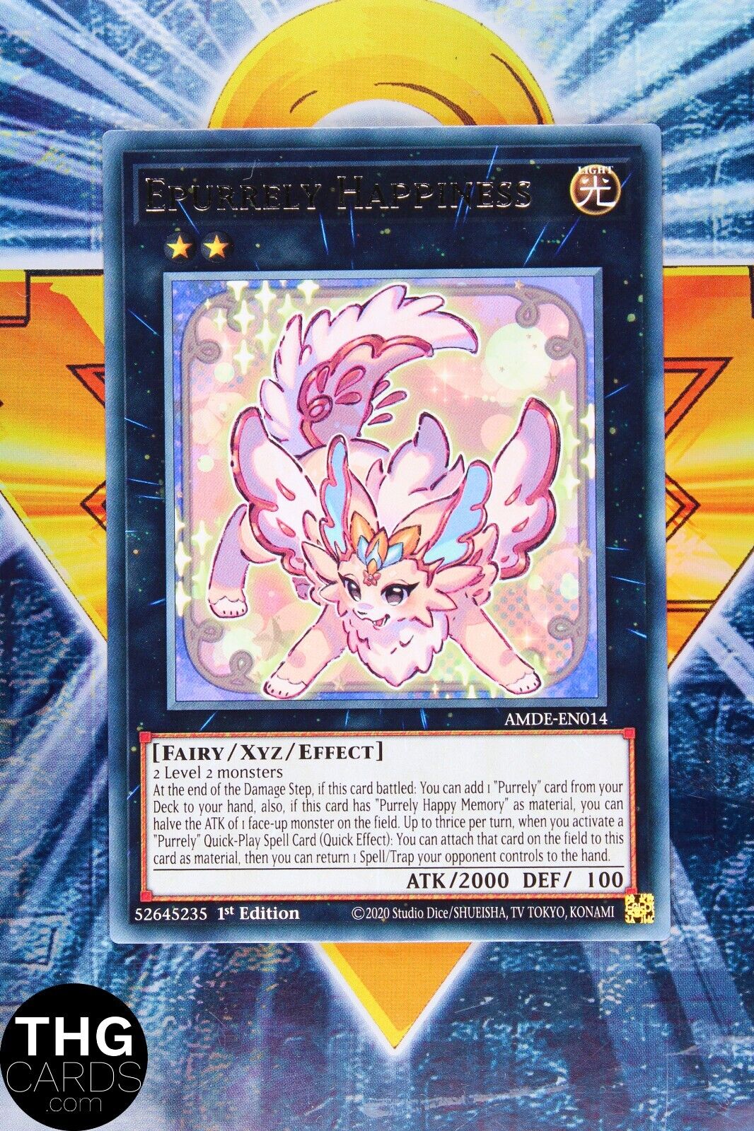 Epurrely Happiness AMDE-EN014 1st Edition Rare Yugioh Card Playset