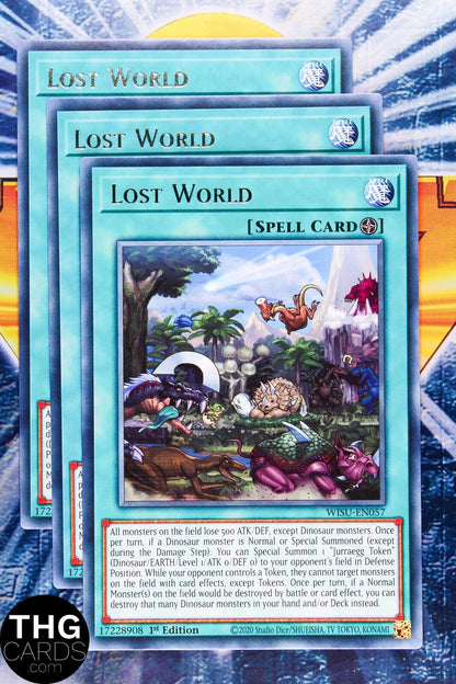 Lost World WISU-EN057 1st Edition Rare Yugioh Card Playset