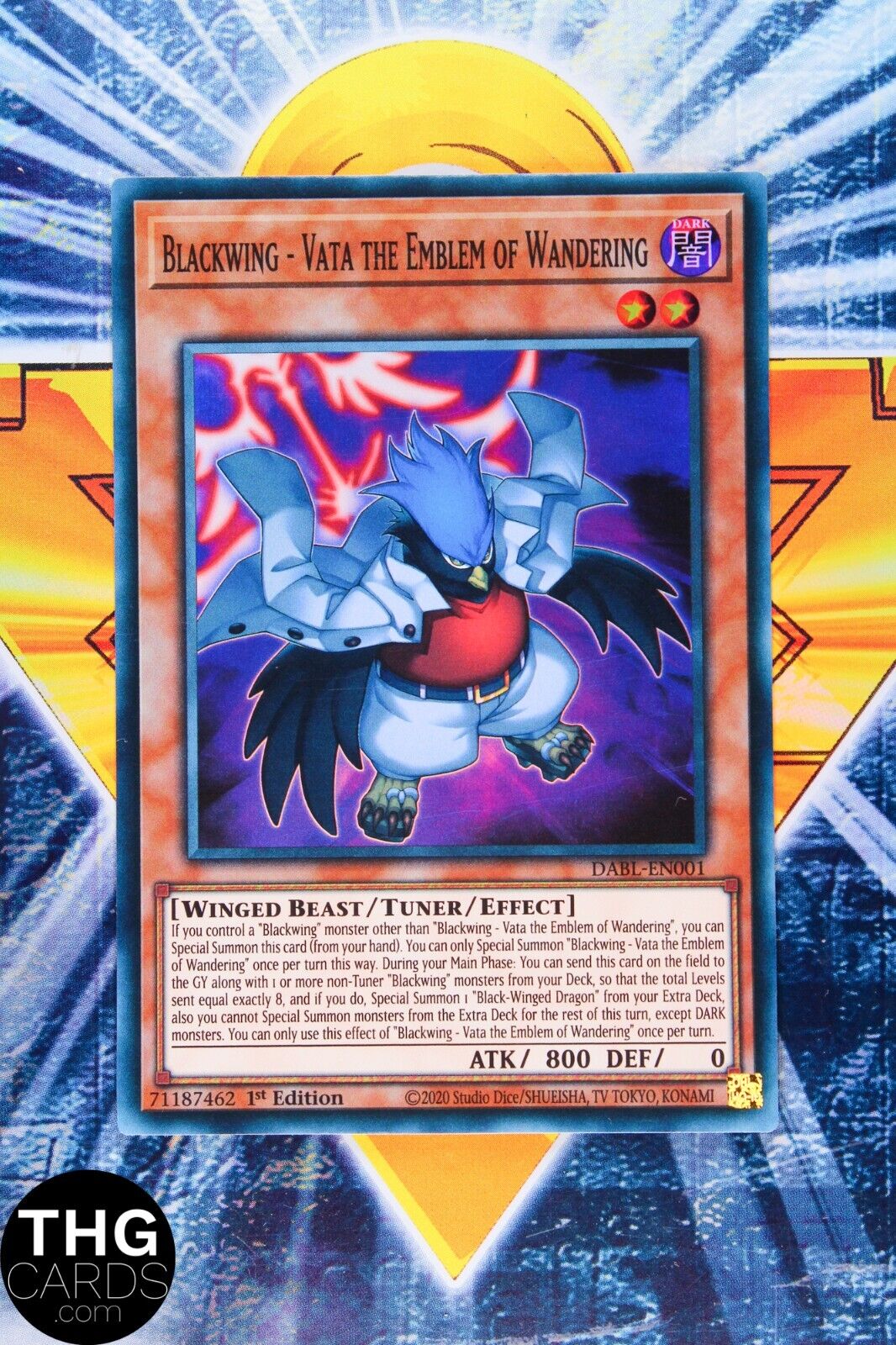 Blackwing - Vata the Emblem of Wandering DABL-EN001 1st Super Rare Yugioh Card