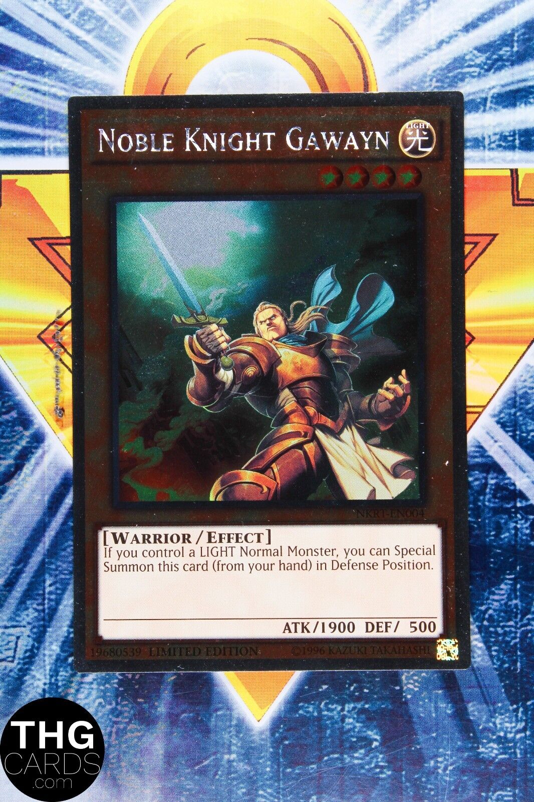 Noble Knight Gawayn NKRT-EN004 Platinum Ultra Rare Yugioh Card