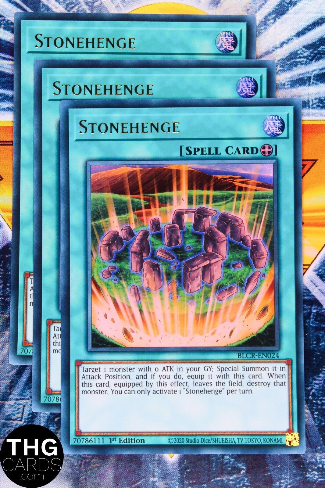 Stonehenge BLCR-EN024 1st Ultra Rare Yugioh Card Playset
