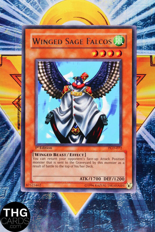 Winged Sage Falcos PGD-072 1st Edition Rare Yugioh Card