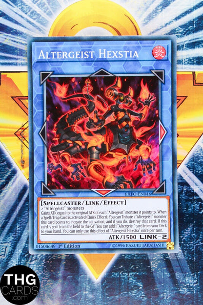 Altergeist Hexstia EXFO-EN046 1st Edition Super Rare Yugioh Card