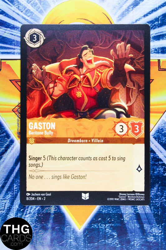 Gaston, Baritone Bully 8/204 Uncommon Lorcana Rise of the Floodborn Card