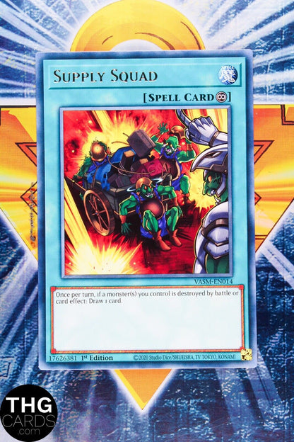 Supply Squad VASM-EN014 1st Edition Rare Yugioh Card Playset