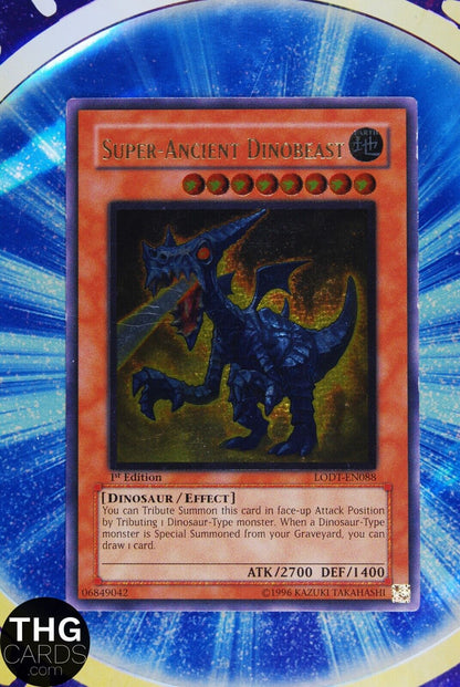 Super Ancient Dinobeast LODT-EN088 1st Edition Ultimate Rare Yugioh Card