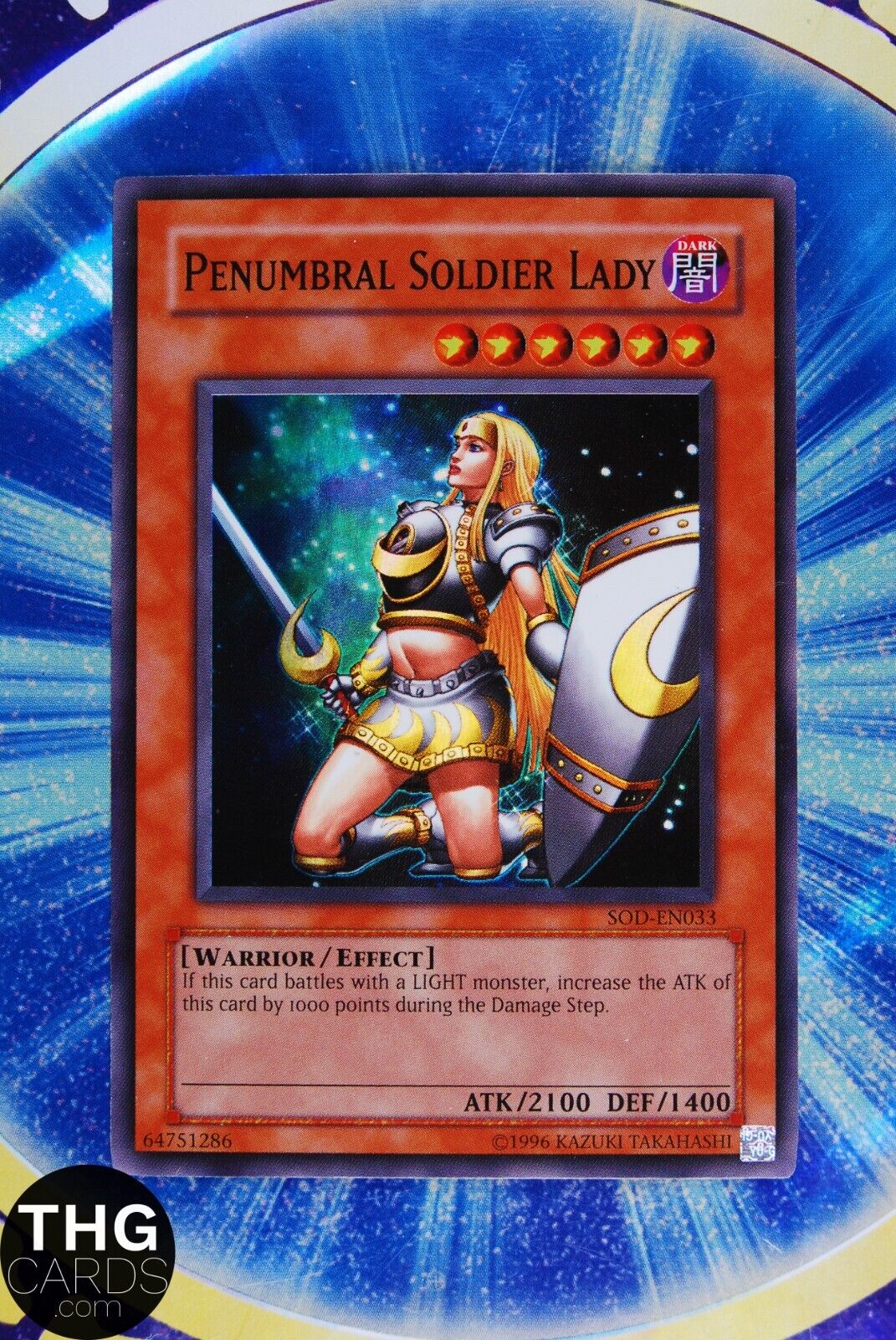 Penumbral Soldier Lady SOD-EN033 Super Rare Yugioh Card