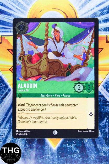 Aladdin, Prince Ali 69/204 Foil Common Lorcana First Chapter Card