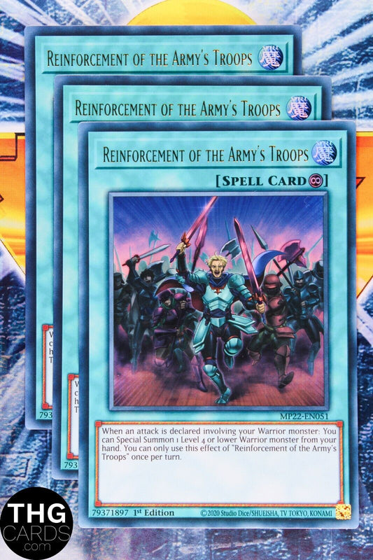 Reinforcement of the Army's Troops MP22-EN051 1st Ultra Rare Yugioh Card Playset