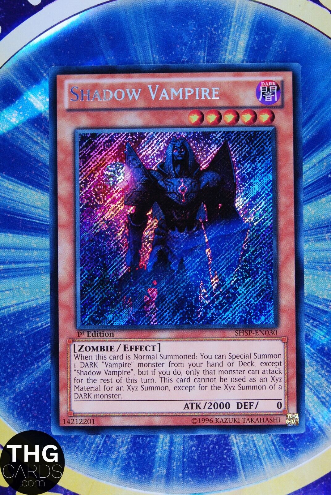 Shadow Vampire SHSP-EN030 1st Edition Secret Rare Yugioh Card