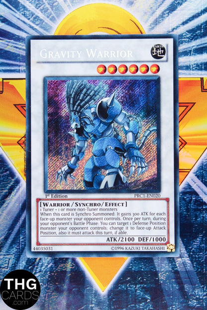 Gravity Warrior PRC1-EN020 1st Edition Secret Rare Yugioh Card