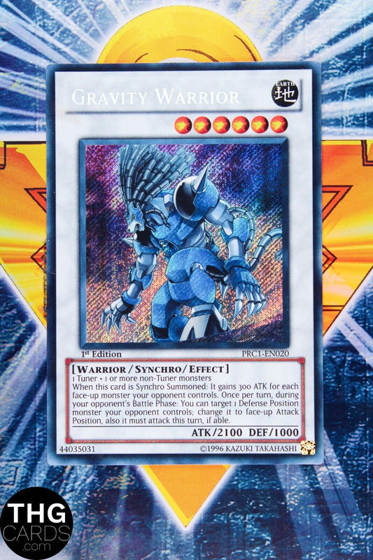 Gravity Warrior PRC1-EN020 1st Edition Secret Rare Yugioh Card