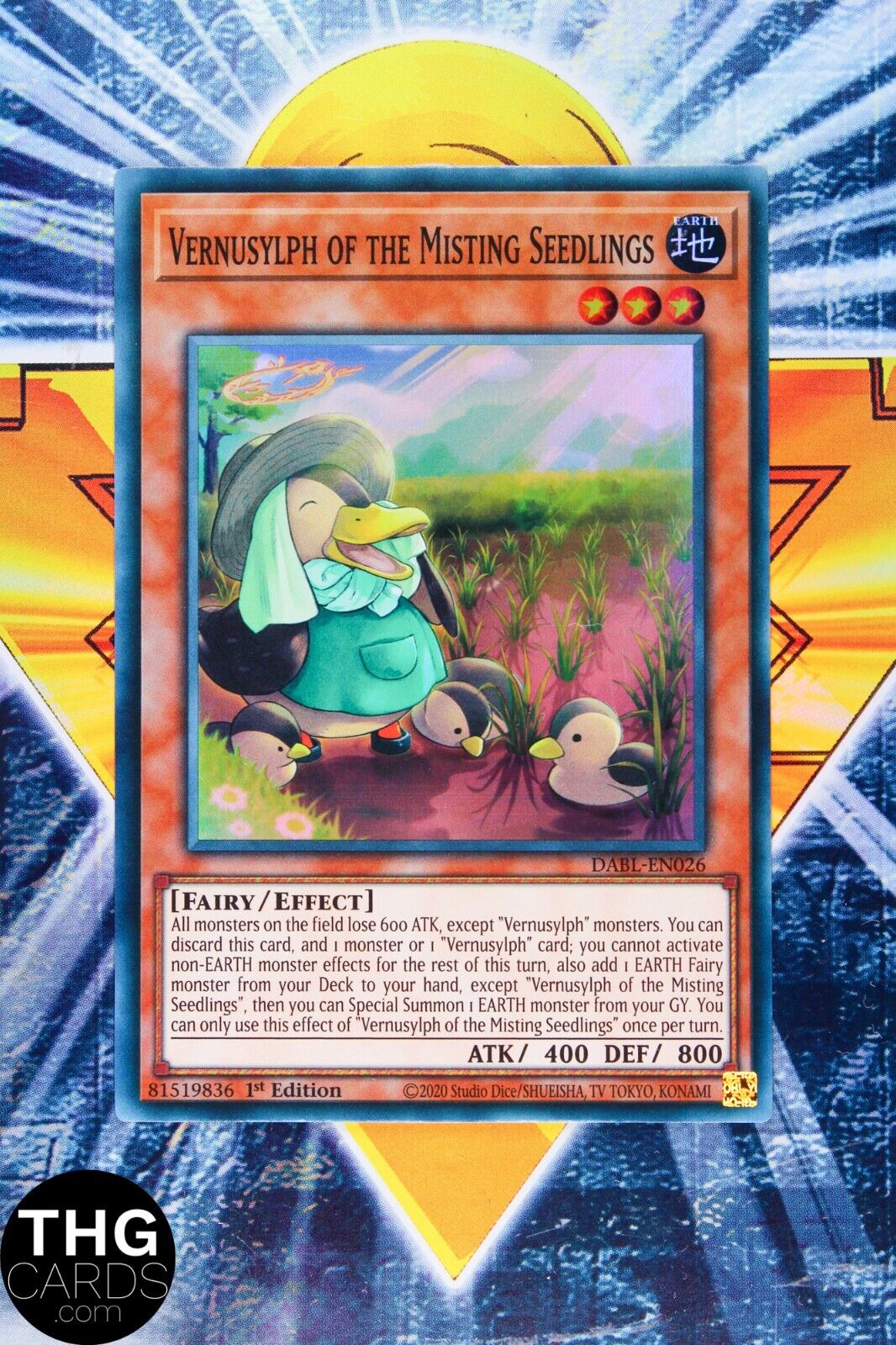 Vernuslyph of the Misting Seedlings DABL-EN026 1st Ed Super Rare Yugioh Card