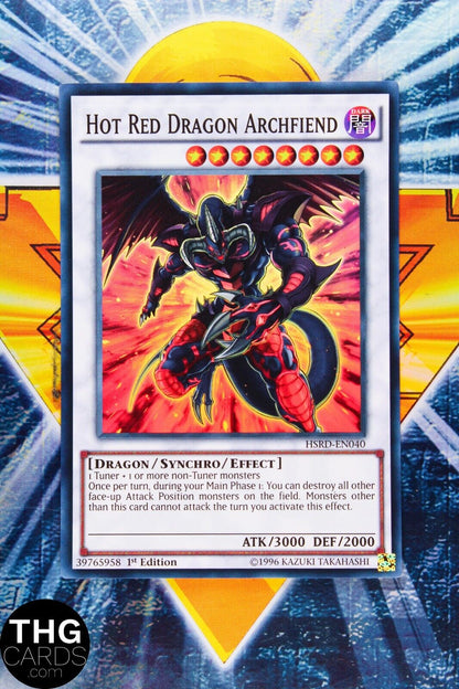 Hot Red Dragon Archfiend HSRD-EN040 1st Edition Super Rare Yugioh Card