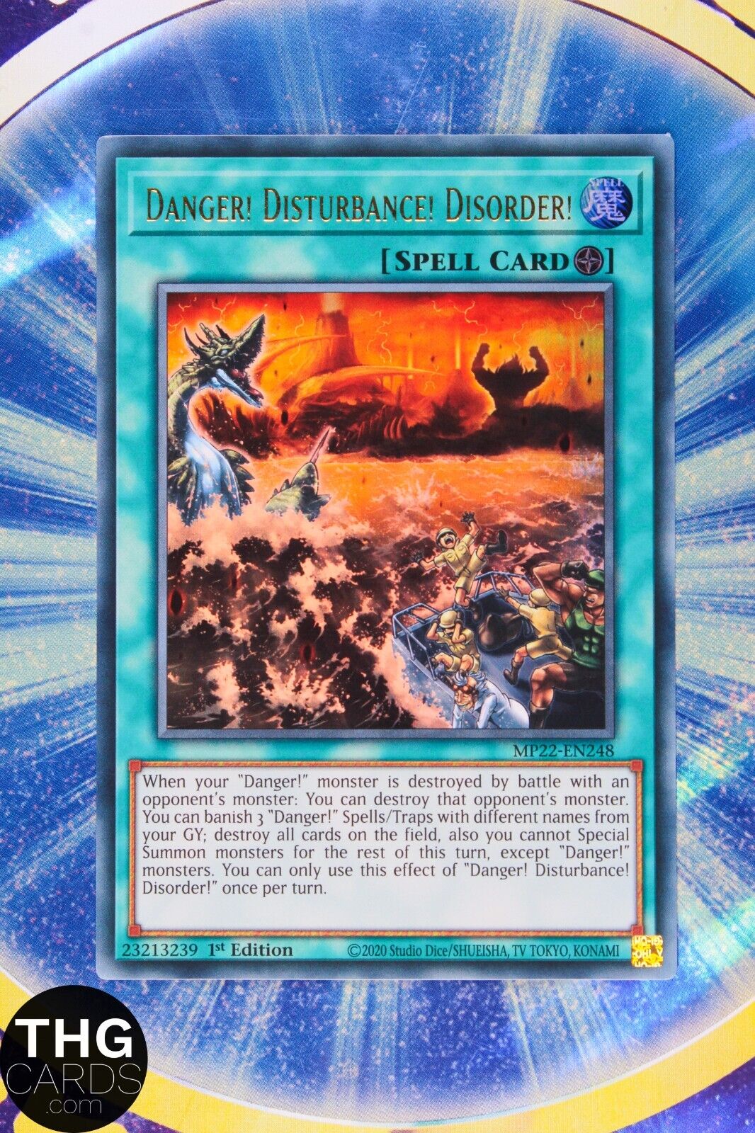 Danger! Disturbance! Disaster! MP22-EN248 1st Edition Ultra Rare Yugioh Card